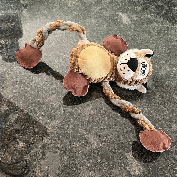 Plush Dog Toy Tiger with Rope Limbs Tug & Move Limbs 8” Dog Toy NWT - Picture 8 of 10